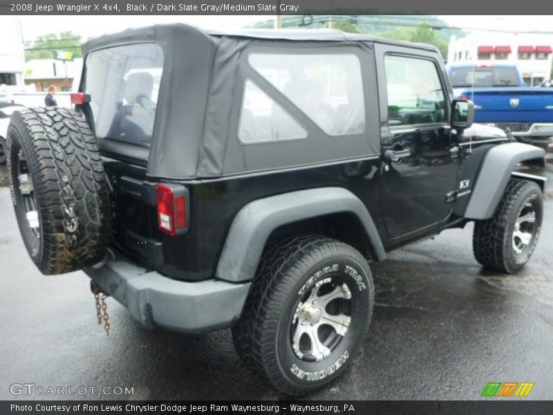 Black / Dark Slate Gray/Medium Slate Gray 2008 Jeep Wrangler X 4x4