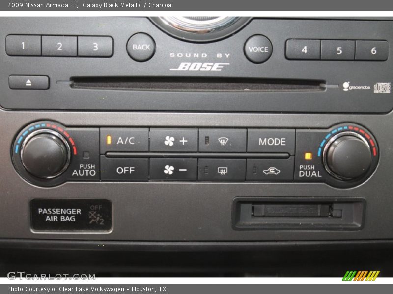 Galaxy Black Metallic / Charcoal 2009 Nissan Armada LE