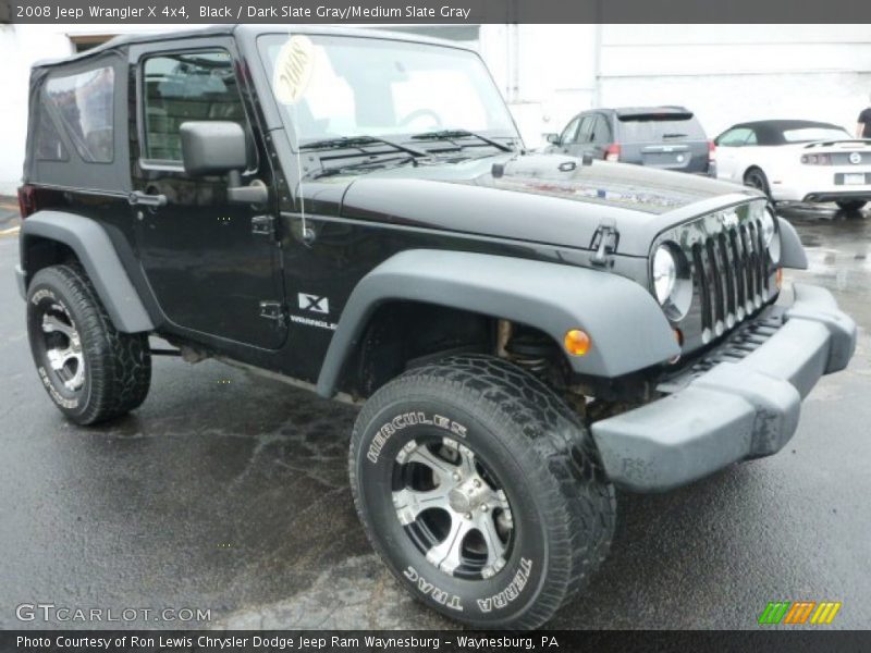 Black / Dark Slate Gray/Medium Slate Gray 2008 Jeep Wrangler X 4x4