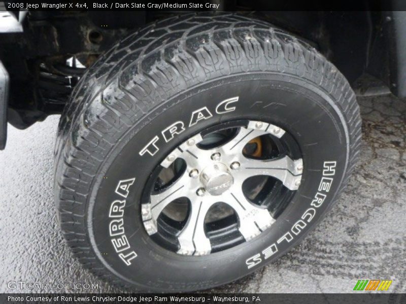 Black / Dark Slate Gray/Medium Slate Gray 2008 Jeep Wrangler X 4x4