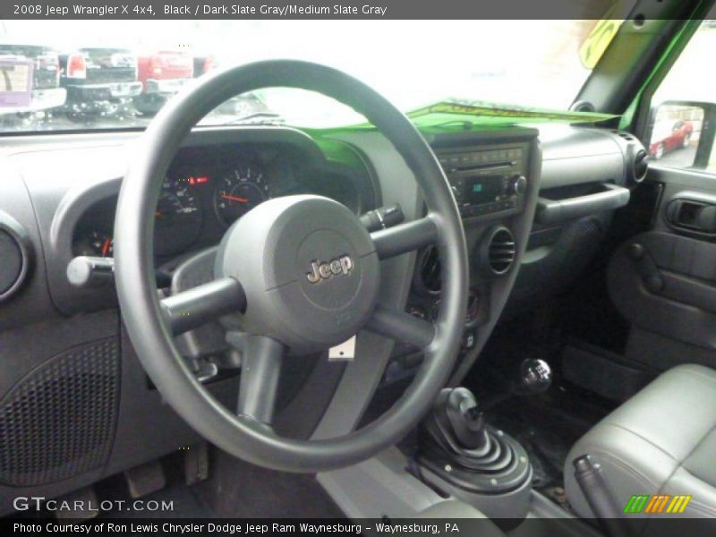 Black / Dark Slate Gray/Medium Slate Gray 2008 Jeep Wrangler X 4x4