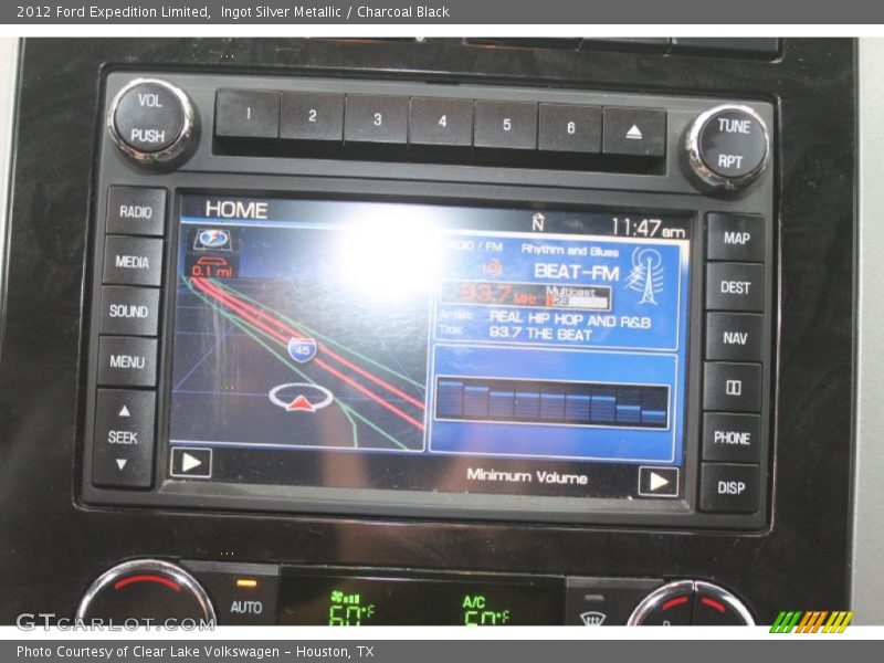 Ingot Silver Metallic / Charcoal Black 2012 Ford Expedition Limited