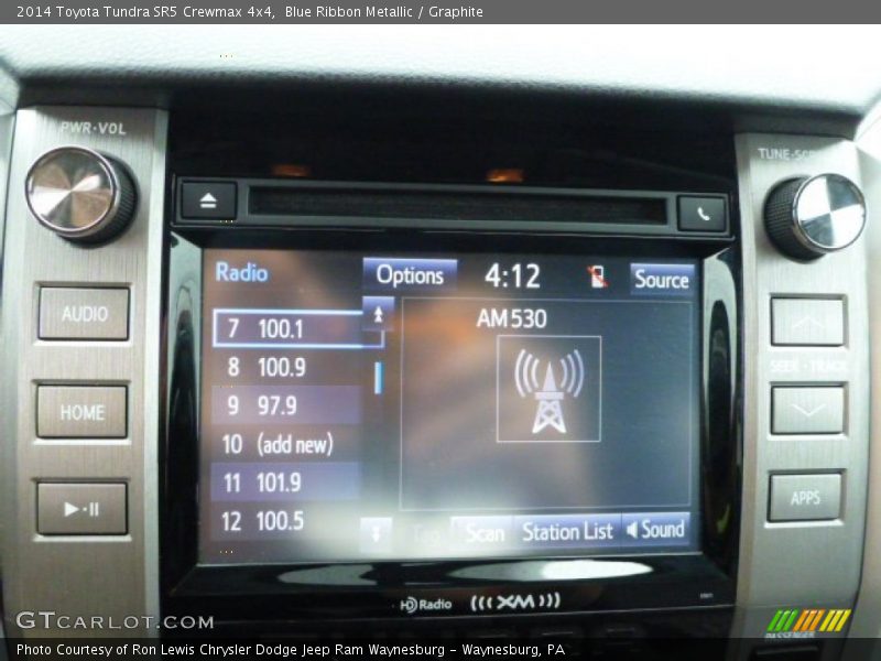 Blue Ribbon Metallic / Graphite 2014 Toyota Tundra SR5 Crewmax 4x4