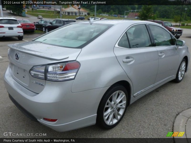 Tungsten Silver Pearl / Parchment 2010 Lexus HS 250h Hybrid Premium