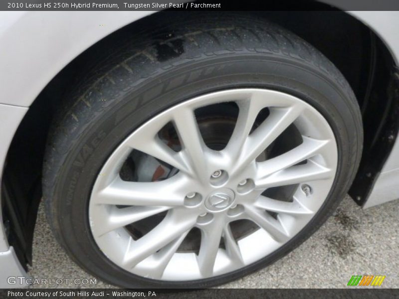 Tungsten Silver Pearl / Parchment 2010 Lexus HS 250h Hybrid Premium