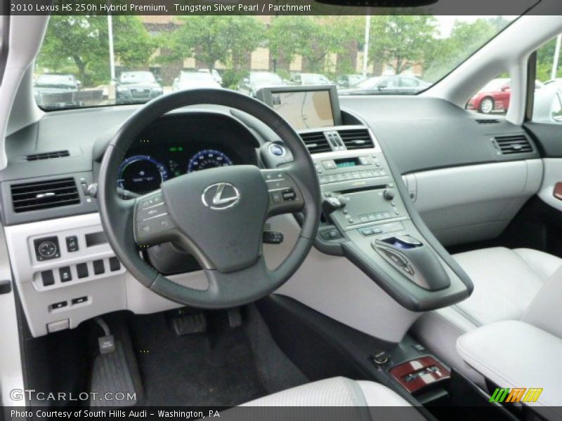 Tungsten Silver Pearl / Parchment 2010 Lexus HS 250h Hybrid Premium