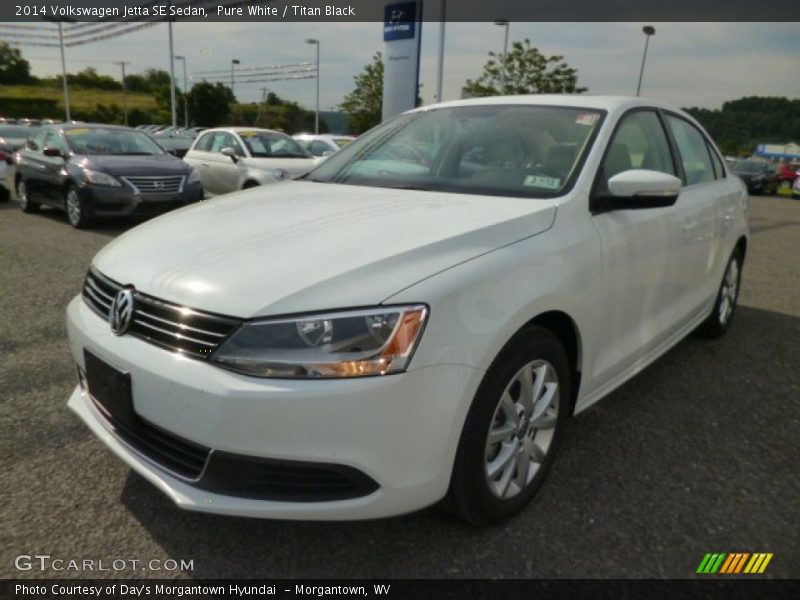 Pure White / Titan Black 2014 Volkswagen Jetta SE Sedan