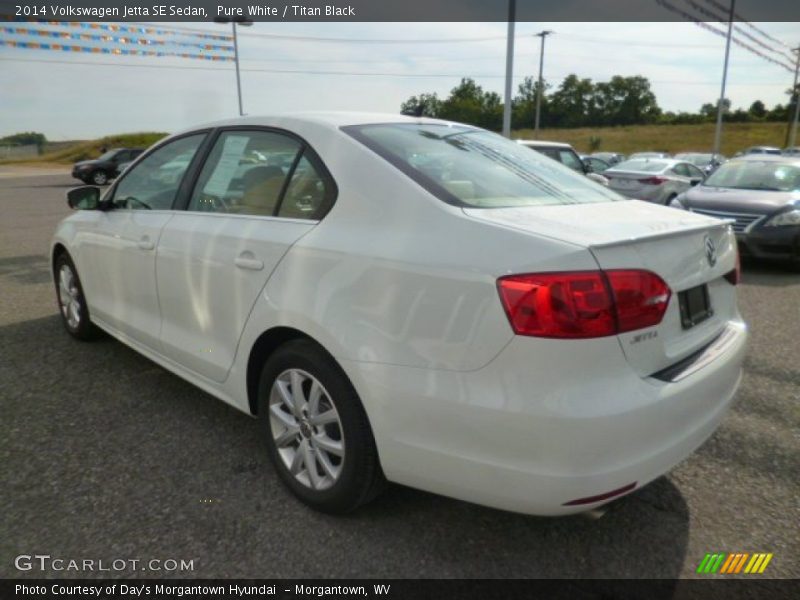 Pure White / Titan Black 2014 Volkswagen Jetta SE Sedan