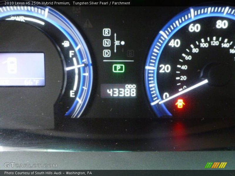 Tungsten Silver Pearl / Parchment 2010 Lexus HS 250h Hybrid Premium