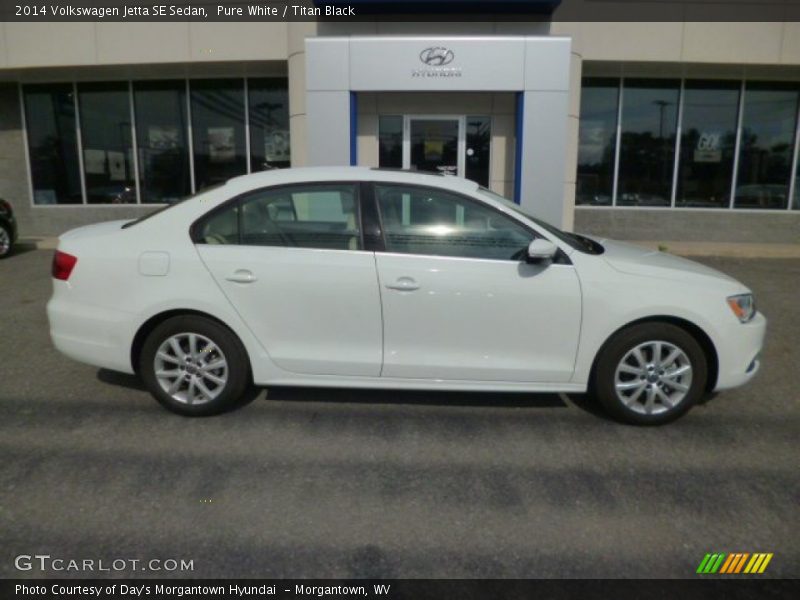 Pure White / Titan Black 2014 Volkswagen Jetta SE Sedan