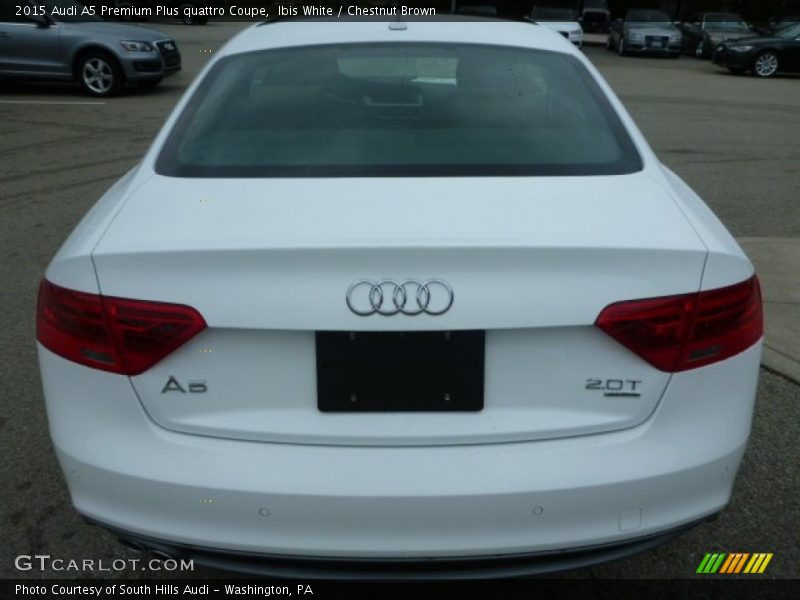 Ibis White / Chestnut Brown 2015 Audi A5 Premium Plus quattro Coupe