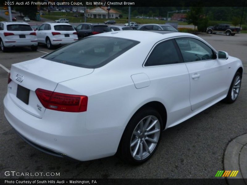 Ibis White / Chestnut Brown 2015 Audi A5 Premium Plus quattro Coupe