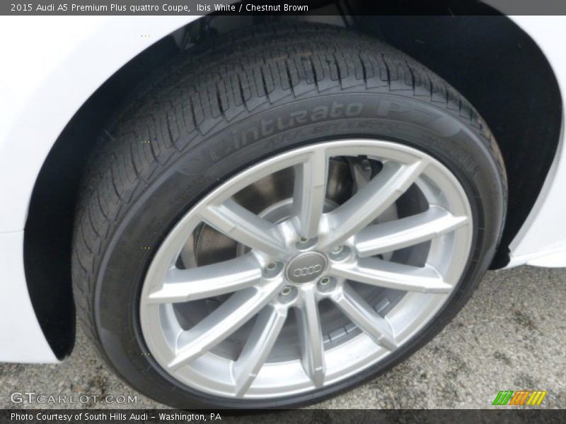 Ibis White / Chestnut Brown 2015 Audi A5 Premium Plus quattro Coupe