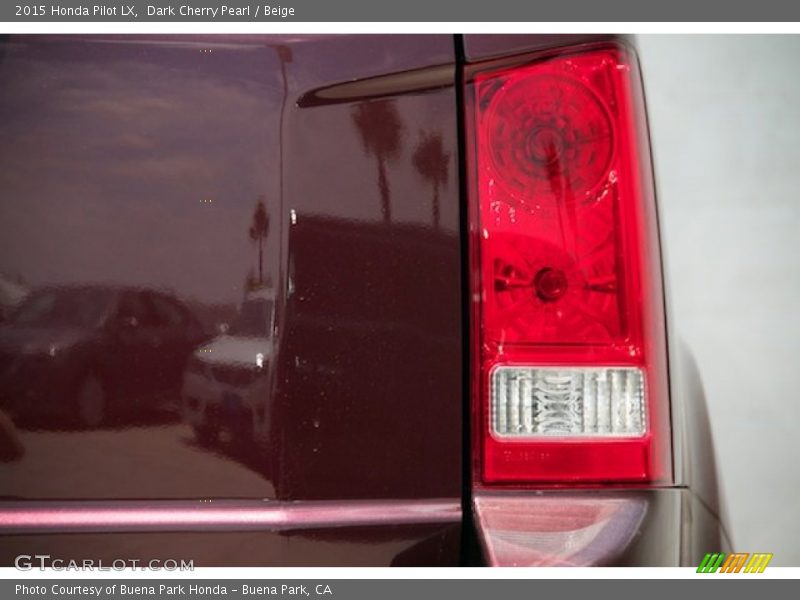 Dark Cherry Pearl / Beige 2015 Honda Pilot LX