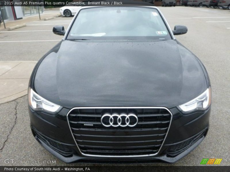 Brilliant Black / Black 2015 Audi A5 Premium Plus quattro Convertible