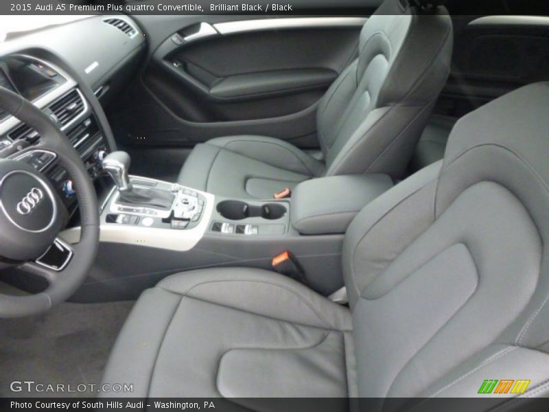 Brilliant Black / Black 2015 Audi A5 Premium Plus quattro Convertible