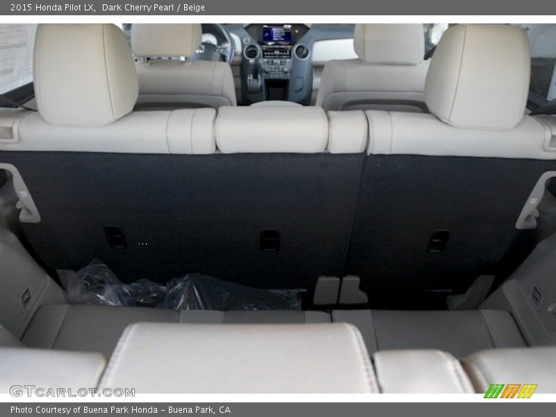 Dark Cherry Pearl / Beige 2015 Honda Pilot LX