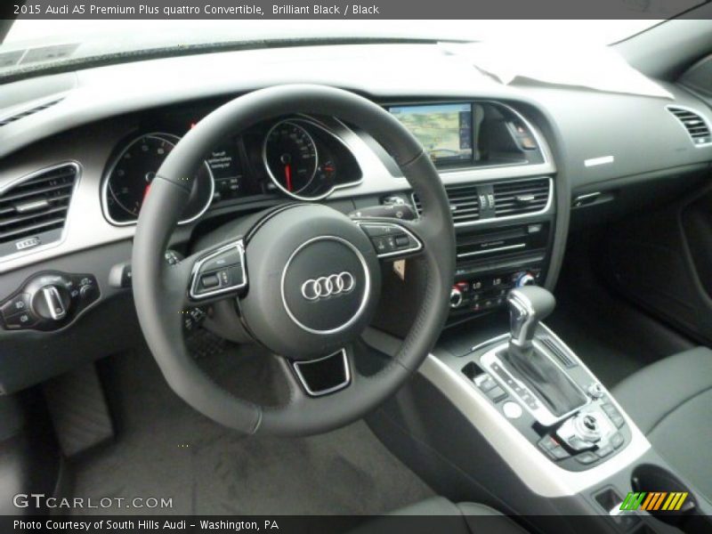 Brilliant Black / Black 2015 Audi A5 Premium Plus quattro Convertible