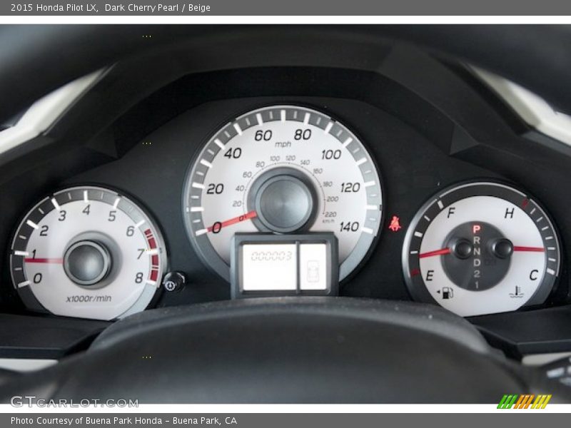  2015 Pilot LX LX Gauges