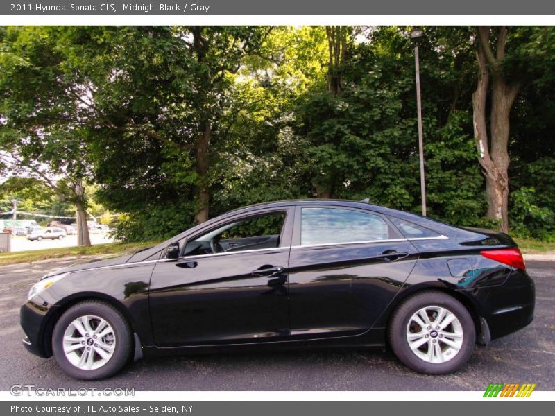 Midnight Black / Gray 2011 Hyundai Sonata GLS