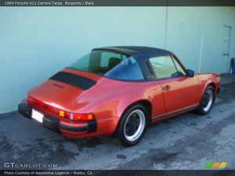 Burgundy / Black 1984 Porsche 911 Carrera Targa