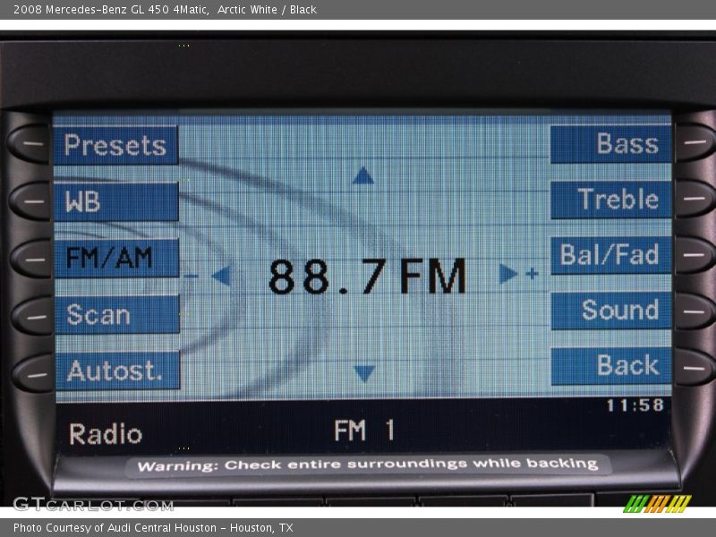 Arctic White / Black 2008 Mercedes-Benz GL 450 4Matic