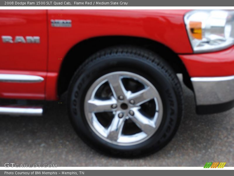 Flame Red / Medium Slate Gray 2008 Dodge Ram 1500 SLT Quad Cab