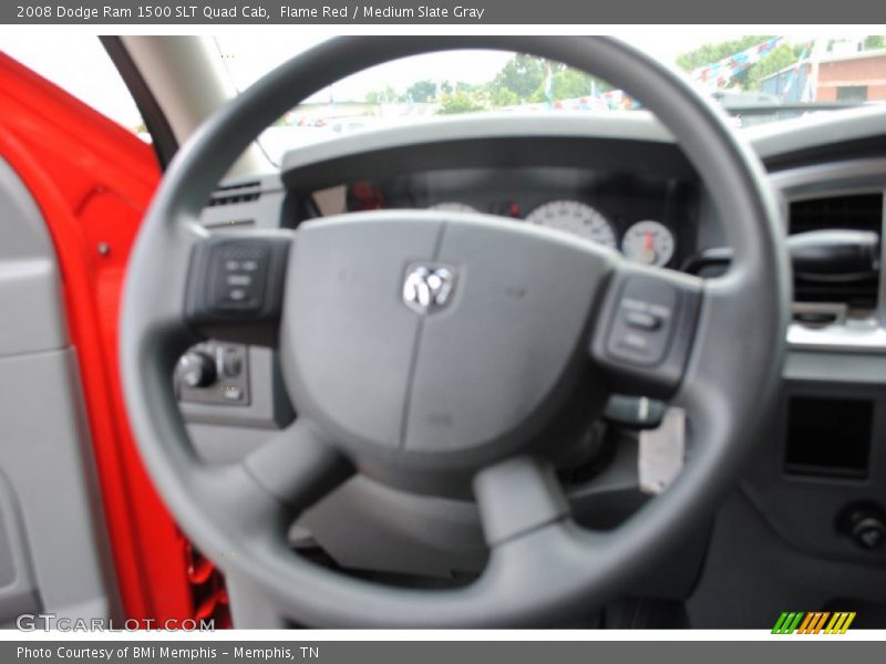Flame Red / Medium Slate Gray 2008 Dodge Ram 1500 SLT Quad Cab