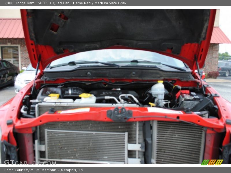 Flame Red / Medium Slate Gray 2008 Dodge Ram 1500 SLT Quad Cab