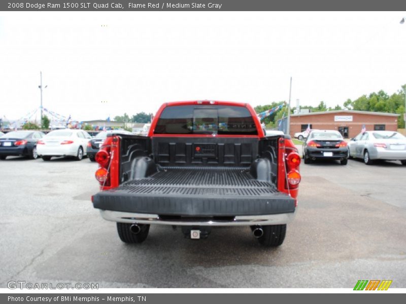 Flame Red / Medium Slate Gray 2008 Dodge Ram 1500 SLT Quad Cab