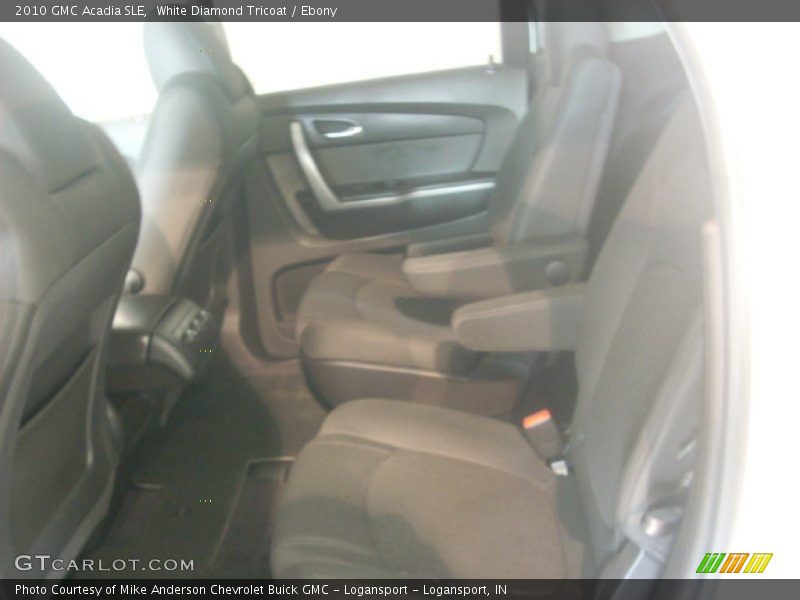 White Diamond Tricoat / Ebony 2010 GMC Acadia SLE