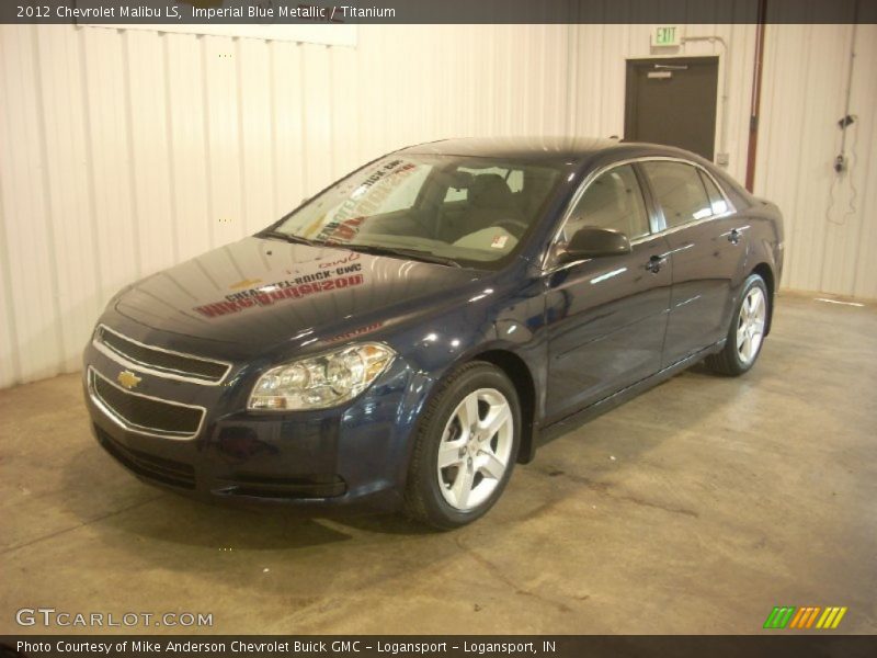 Imperial Blue Metallic / Titanium 2012 Chevrolet Malibu LS