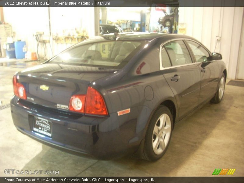 Imperial Blue Metallic / Titanium 2012 Chevrolet Malibu LS