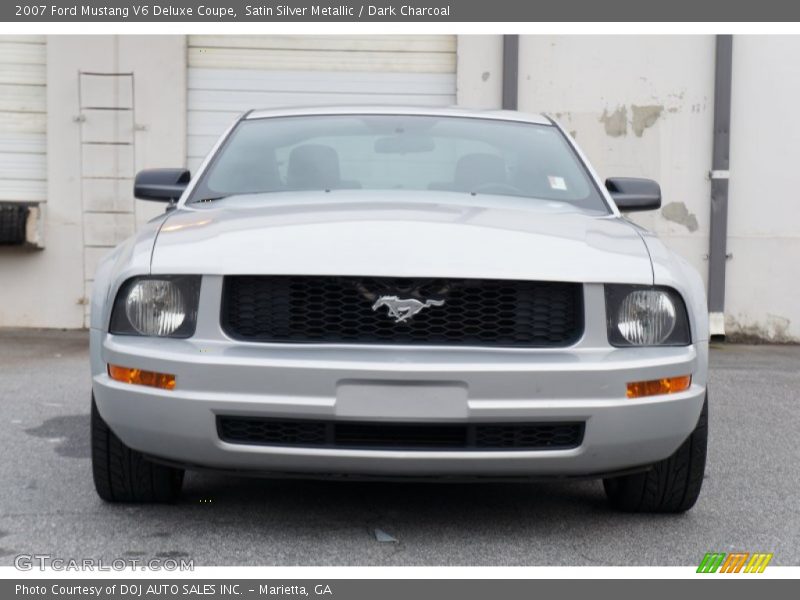 Satin Silver Metallic / Dark Charcoal 2007 Ford Mustang V6 Deluxe Coupe