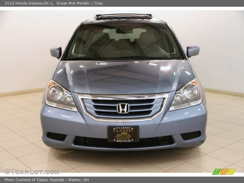 Ocean Mist Metallic / Gray 2010 Honda Odyssey EX-L
