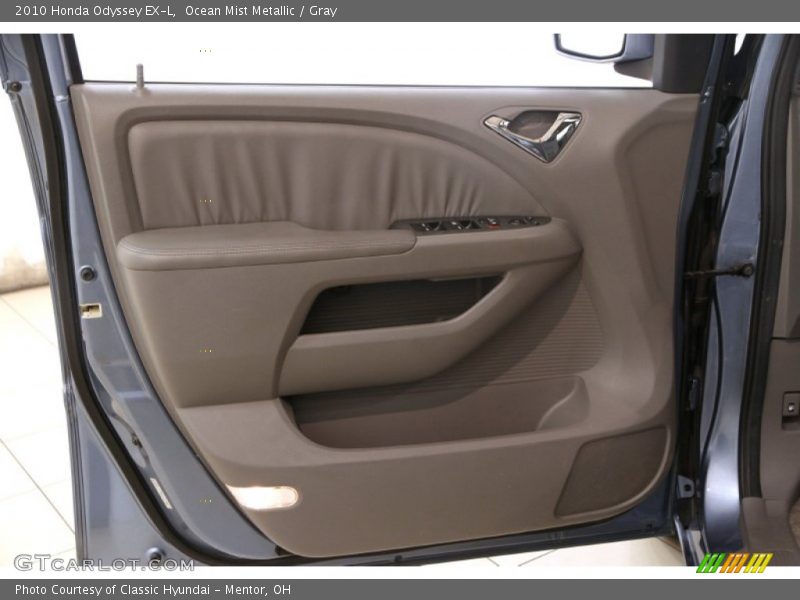 Ocean Mist Metallic / Gray 2010 Honda Odyssey EX-L