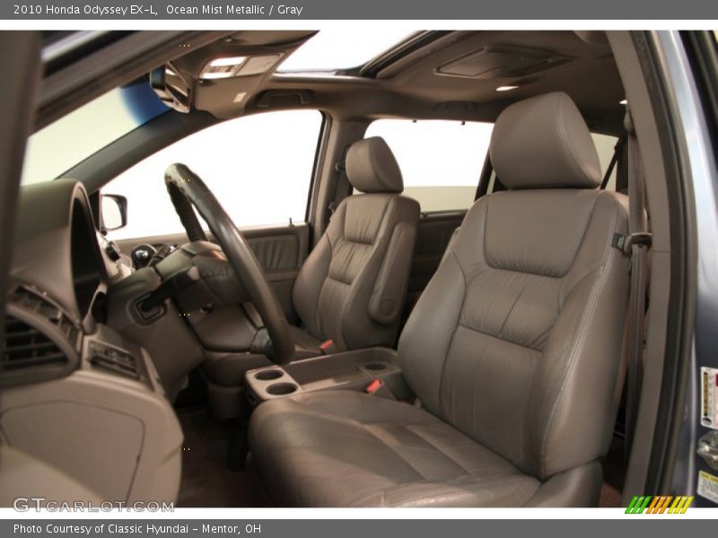 Ocean Mist Metallic / Gray 2010 Honda Odyssey EX-L