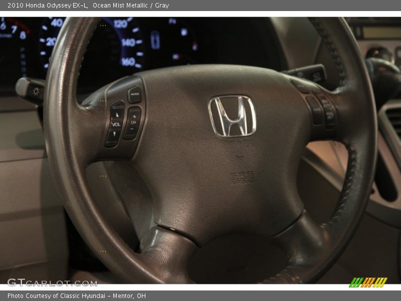 Ocean Mist Metallic / Gray 2010 Honda Odyssey EX-L