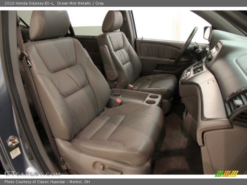 Ocean Mist Metallic / Gray 2010 Honda Odyssey EX-L