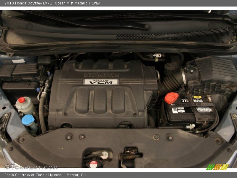 Ocean Mist Metallic / Gray 2010 Honda Odyssey EX-L
