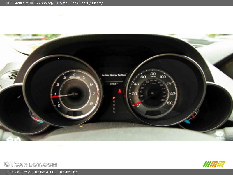 Crystal Black Pearl / Ebony 2011 Acura MDX Technology