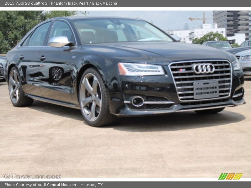 Phantom Black Pearl / Black Valcona 2015 Audi S8 quattro S