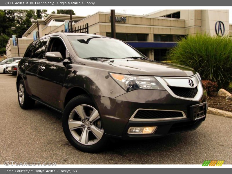 Grigio Metallic / Ebony 2011 Acura MDX Technology