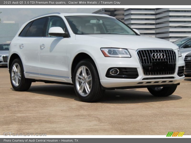 Glacier White Metallic / Titanium Gray 2015 Audi Q5 3.0 TDI Premium Plus quattro