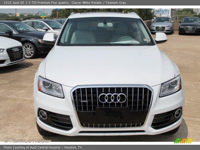 Glacier White Metallic / Titanium Gray 2015 Audi Q5 3.0 TDI Premium Plus quattro