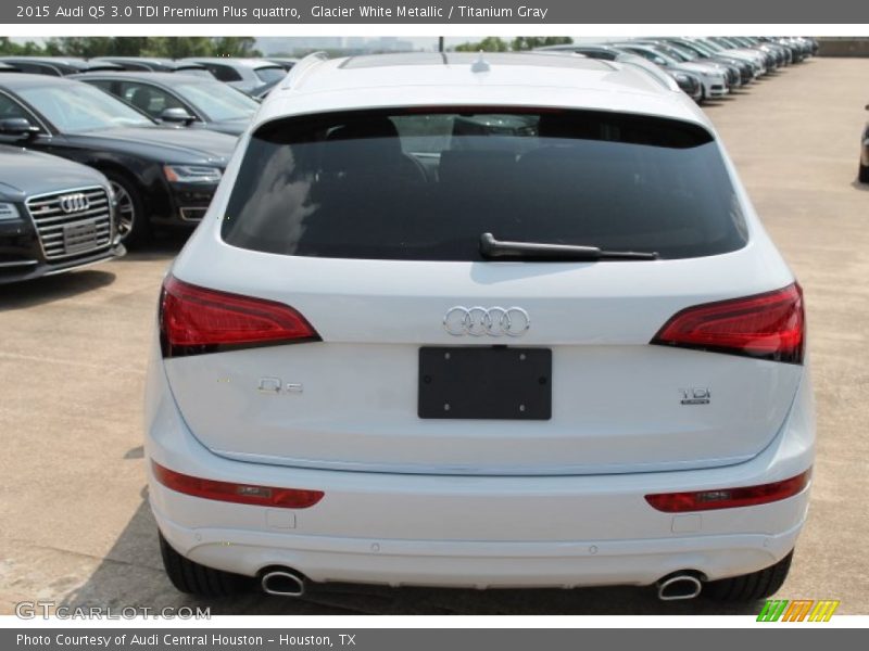 Glacier White Metallic / Titanium Gray 2015 Audi Q5 3.0 TDI Premium Plus quattro