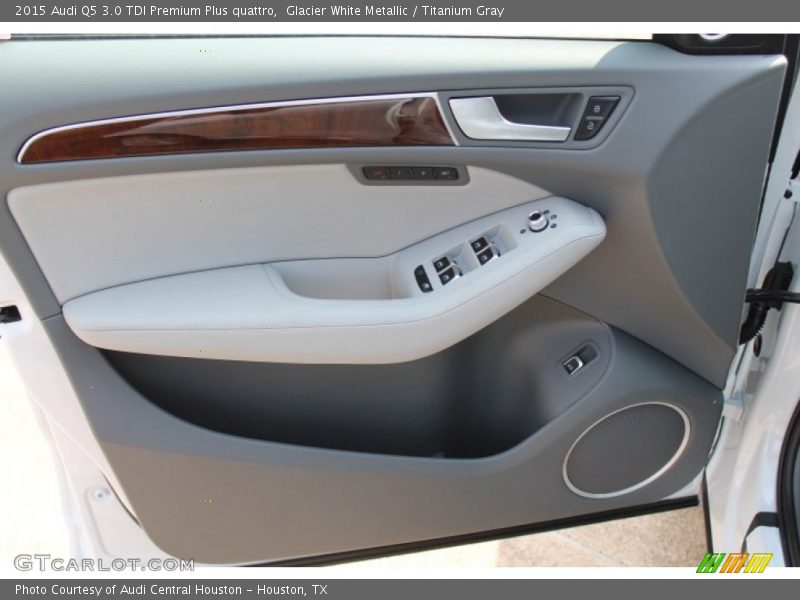 Glacier White Metallic / Titanium Gray 2015 Audi Q5 3.0 TDI Premium Plus quattro