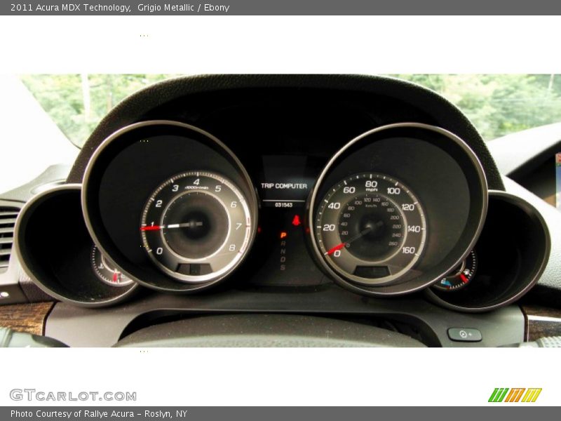 Grigio Metallic / Ebony 2011 Acura MDX Technology