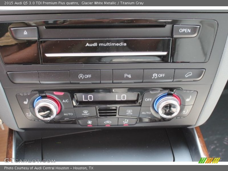 Glacier White Metallic / Titanium Gray 2015 Audi Q5 3.0 TDI Premium Plus quattro