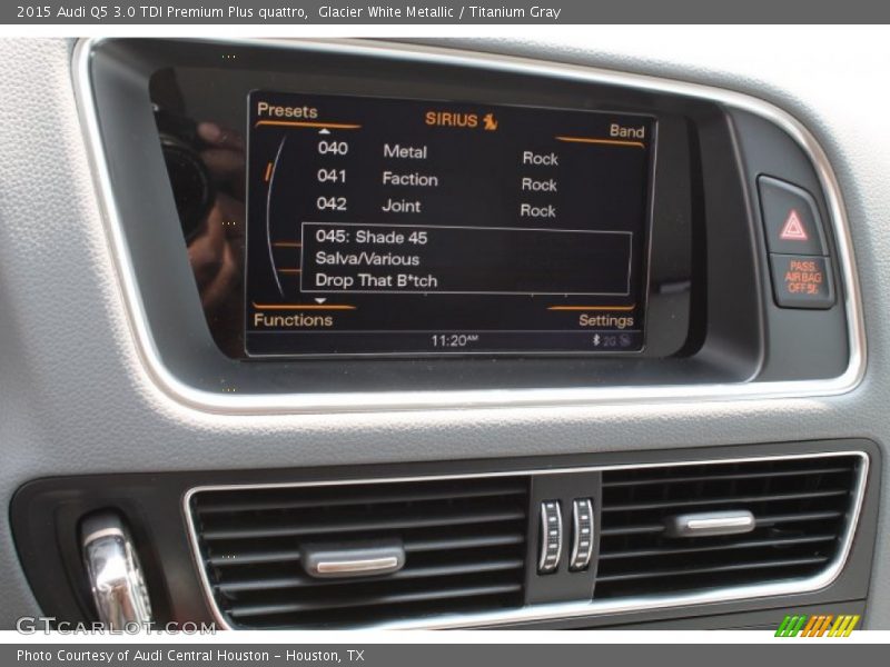 Glacier White Metallic / Titanium Gray 2015 Audi Q5 3.0 TDI Premium Plus quattro